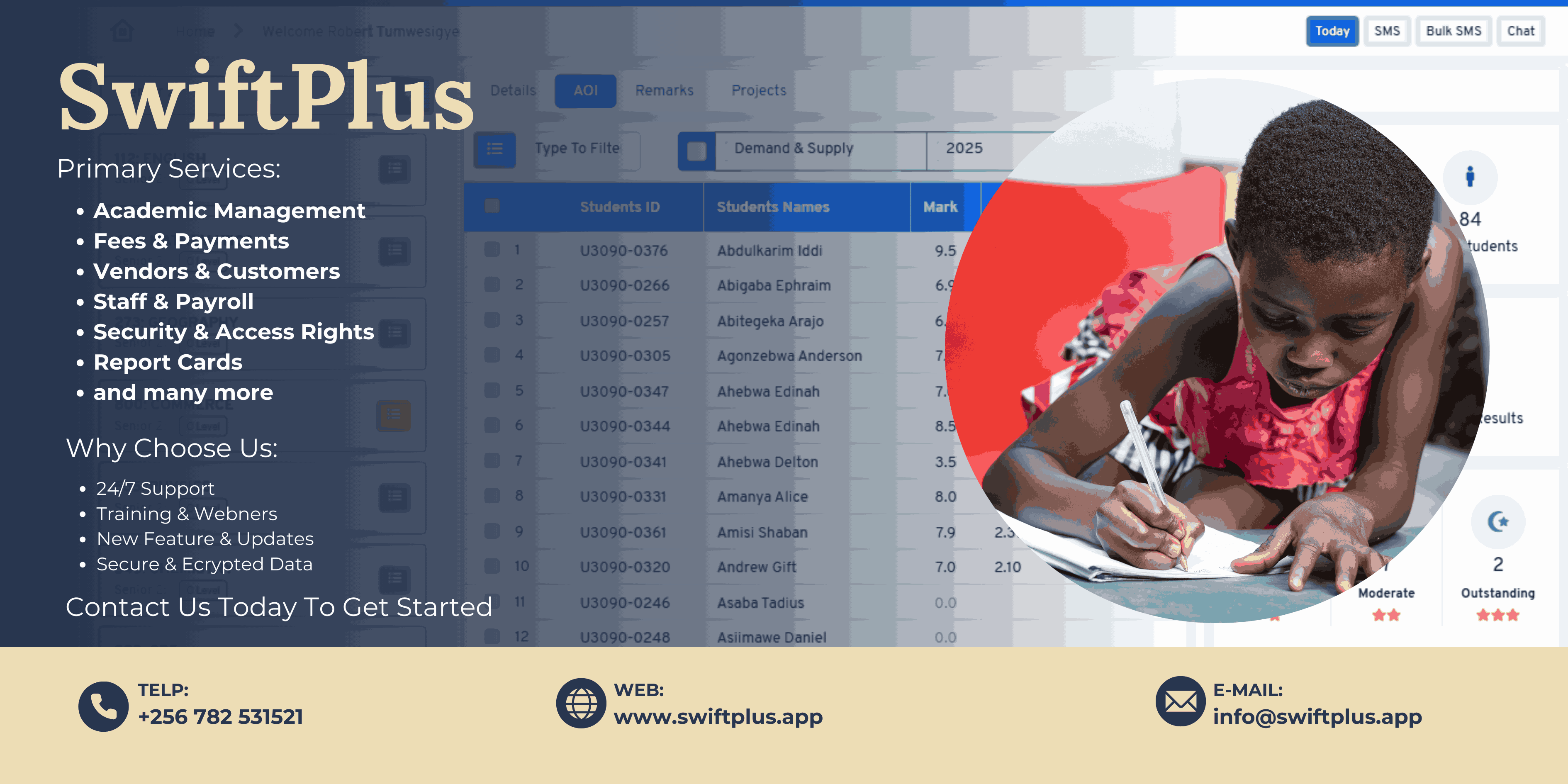 Getting Started With SwiftPlus, A School Management System for Schools In Uganda, Competence Based Application